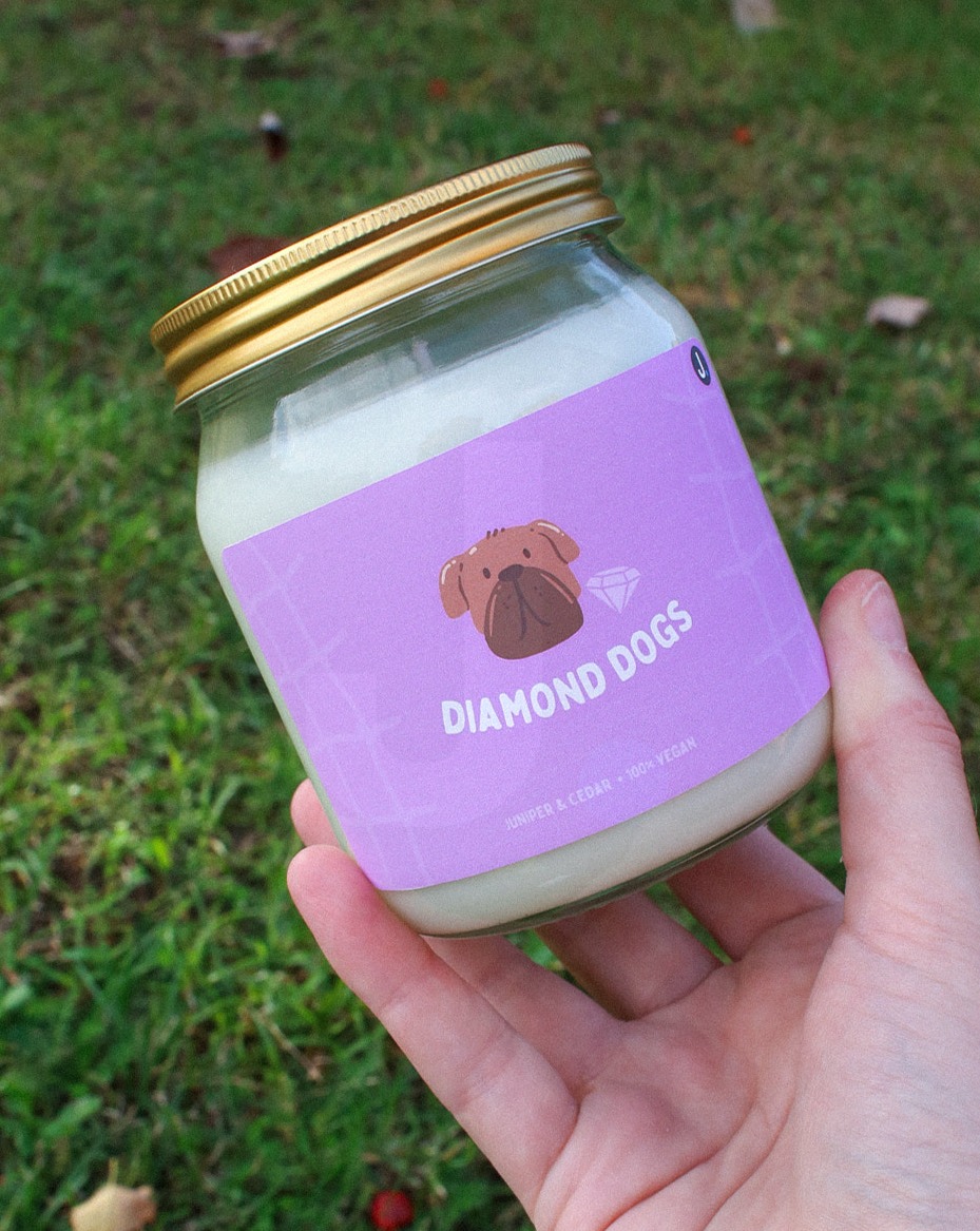 Ted Lasso Candle - Diamond Dogs Candle (Juniper & Cedar) - Ted Lasso Inspired Candle