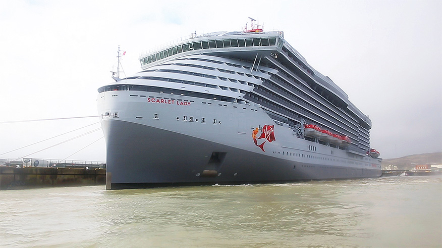 Virgin Voyages' First Cruise Ship Up Close In Dover - Virgin Voyages In Dover