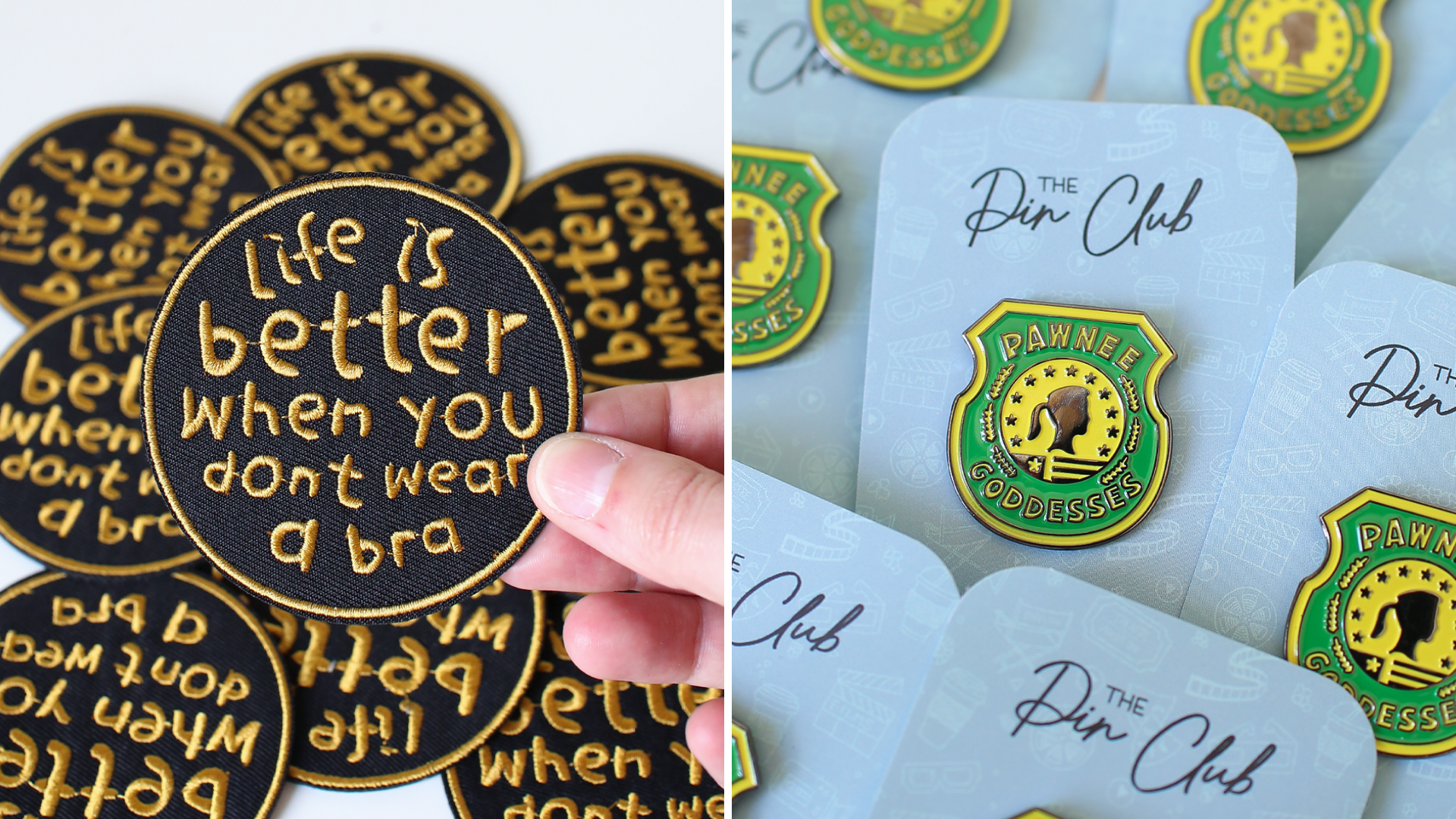 Our Bestselling Enamel Pin Badges And Embroidered Patches - Pin Badges and Patches