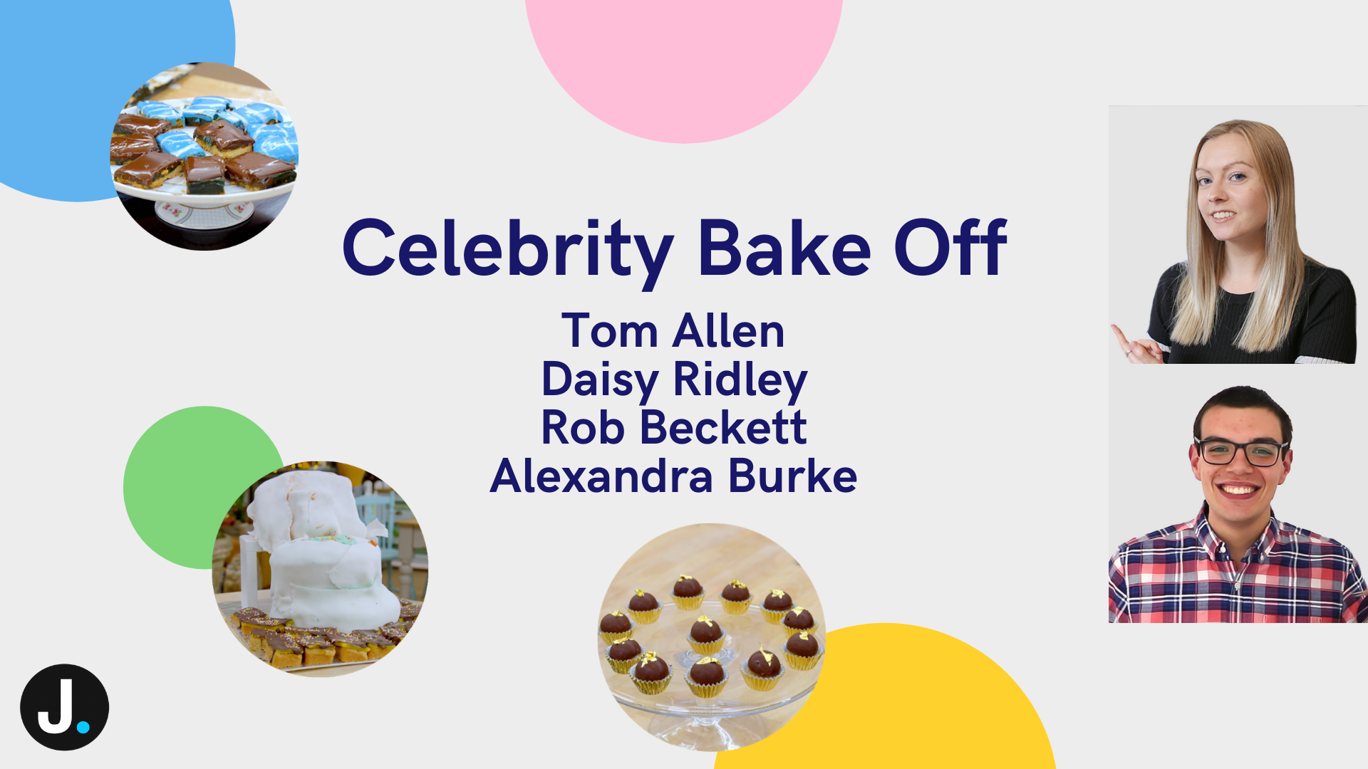 Tom Allen, Daisy Ridley, Rob Beckett &amp; Alexandra Burke on The Great Celebrity Bake Off - Daisy Ridley Bake Off