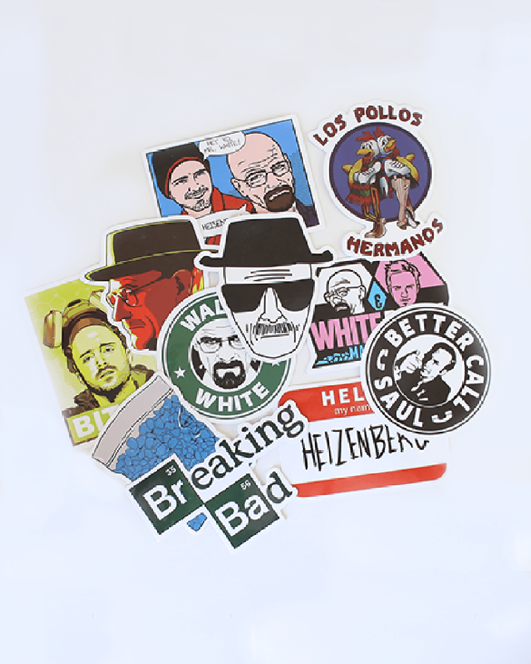 6 Assorted Breaking Bad Inspired Stickers Mystery Sticker Pack