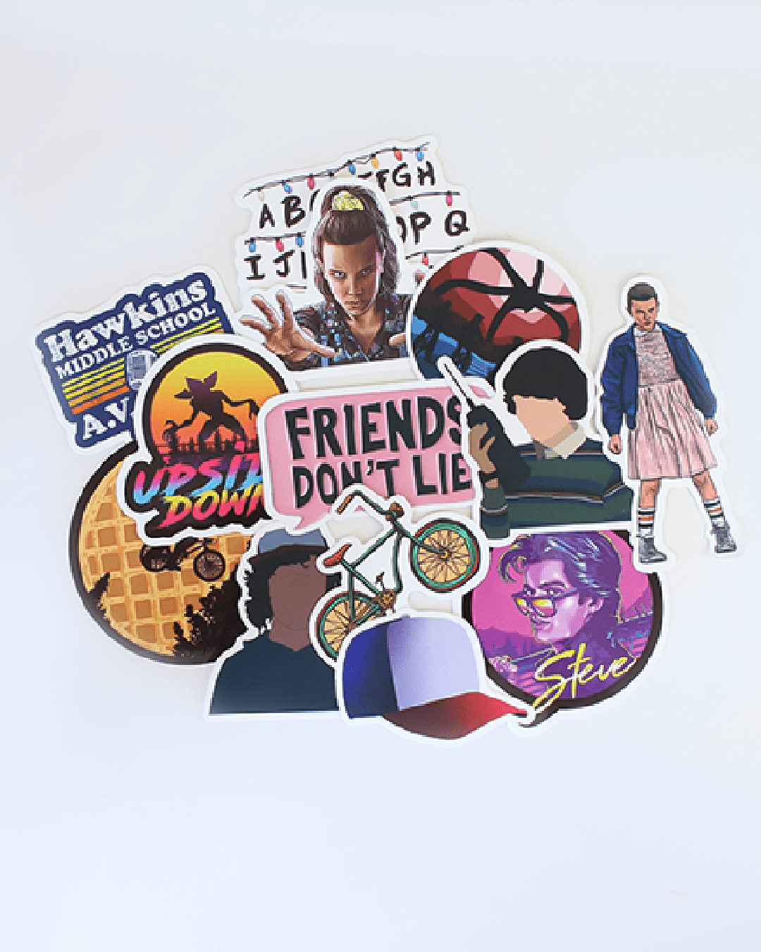 6 Assorted Stranger Things Inspired Stickers - Mystery Sticker Pack - Stranger Things Inspired Stickers