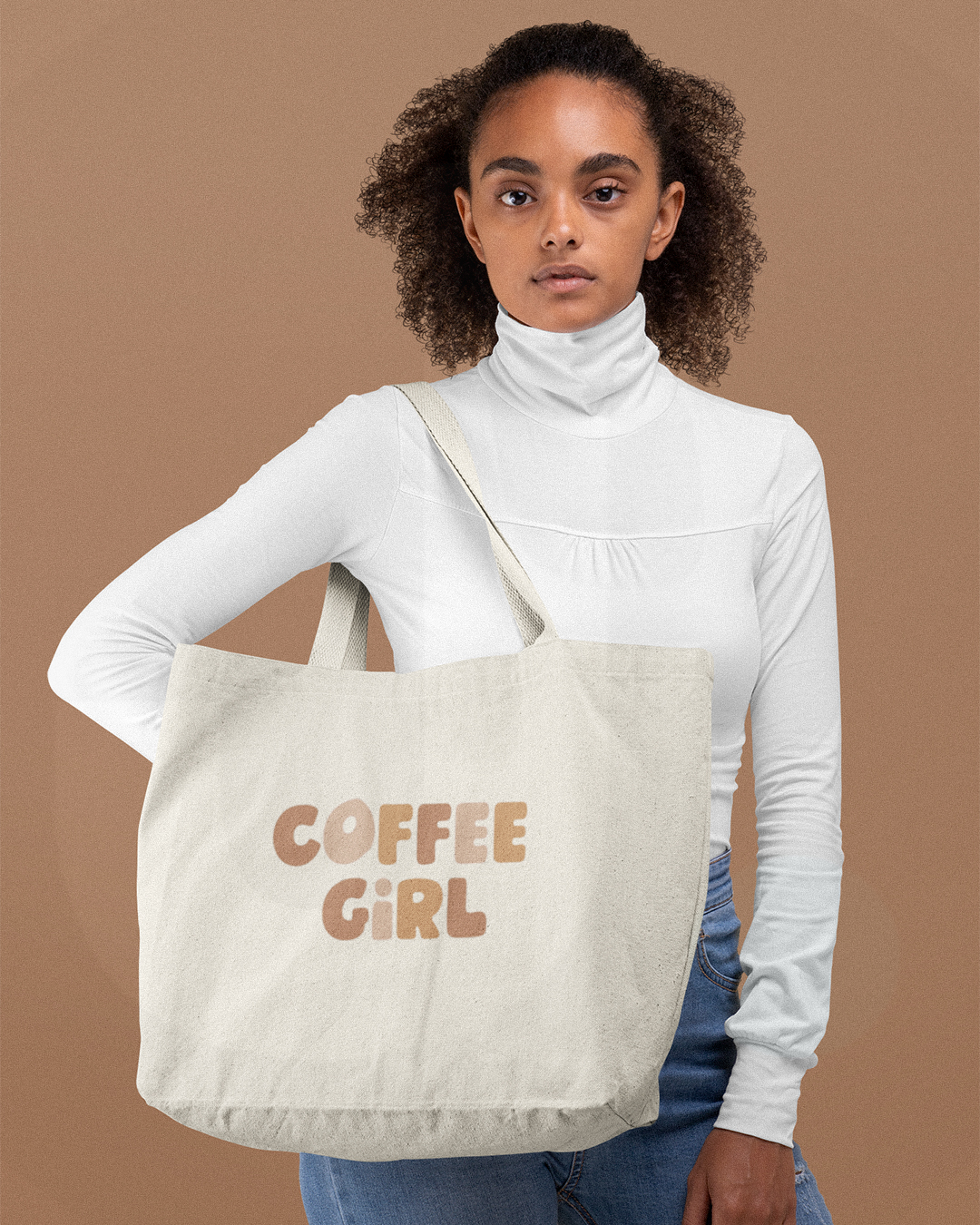Coffee Girl Tote Bag - Coffee Girl Aesthetic Tote Bags Shopper - Coffee Girl Tote Bag Shopper