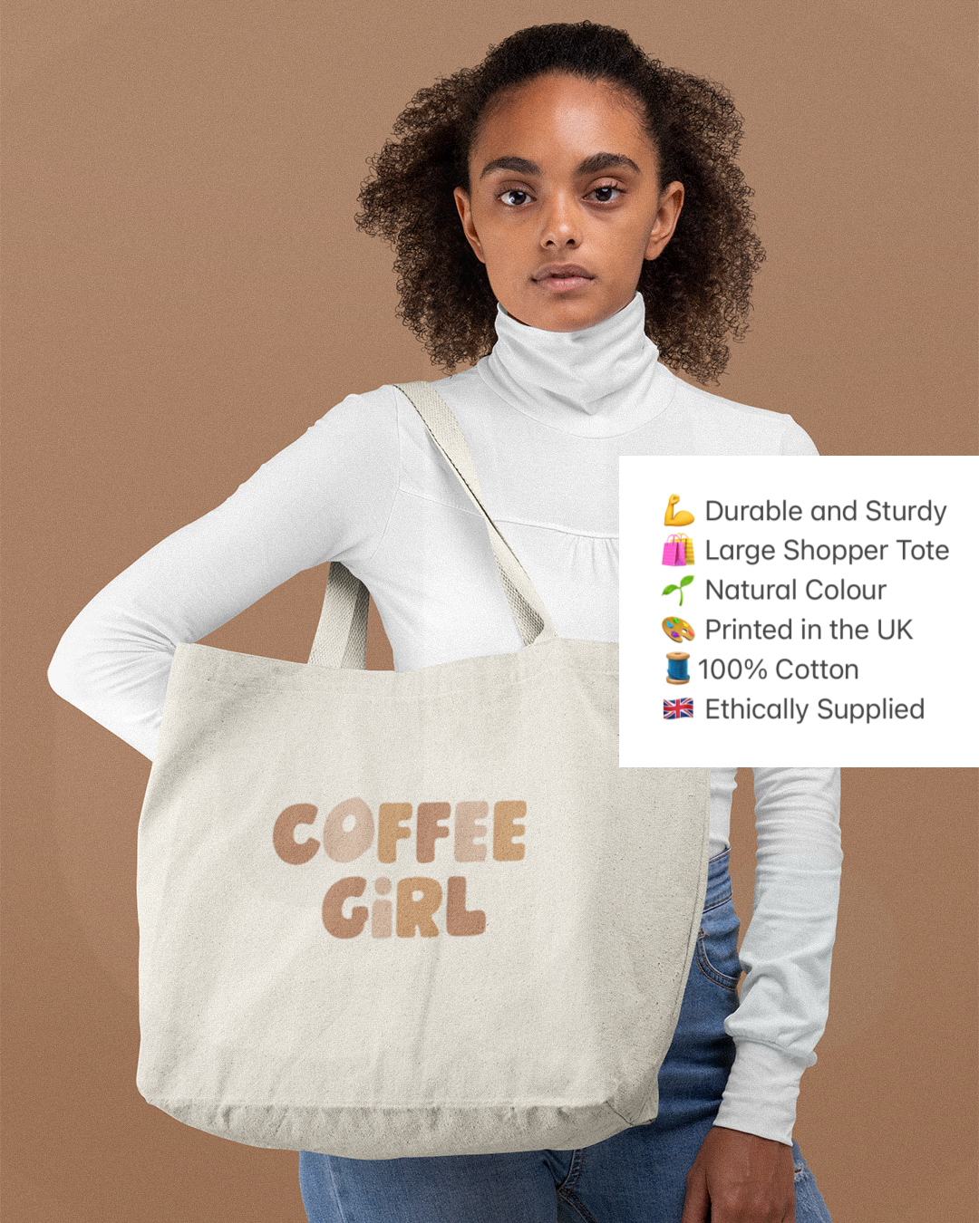 Coffee Girl Tote Bag - Coffee Girl Aesthetic Tote Bags Shopper - Coffee Girl Tote Bag Shopper