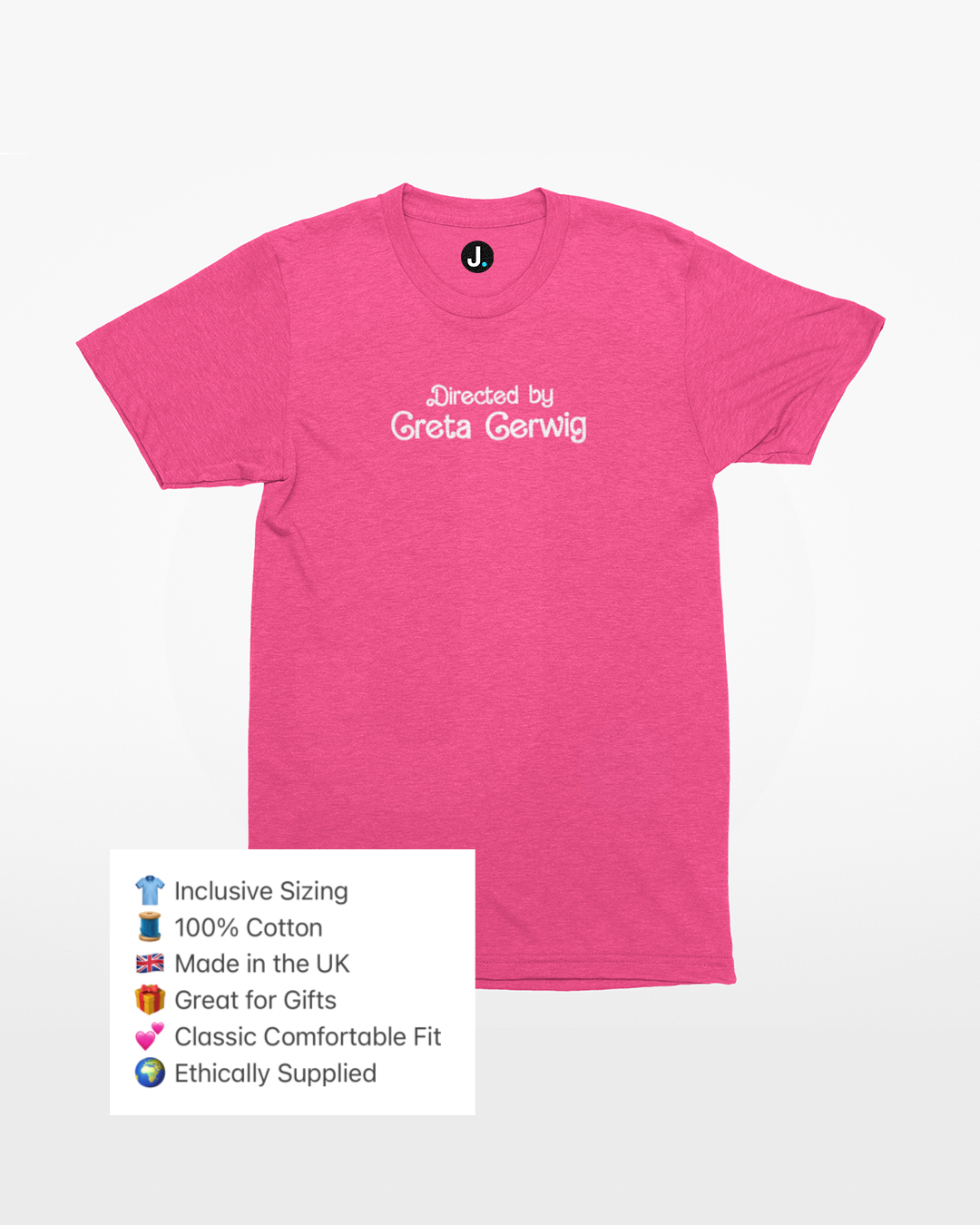 Directed By Greta Gerwig T-Shirt - Directed By Greta Gerwig T-Shirt - Barbie Director Greta Gerwig Inspired T-Shirt