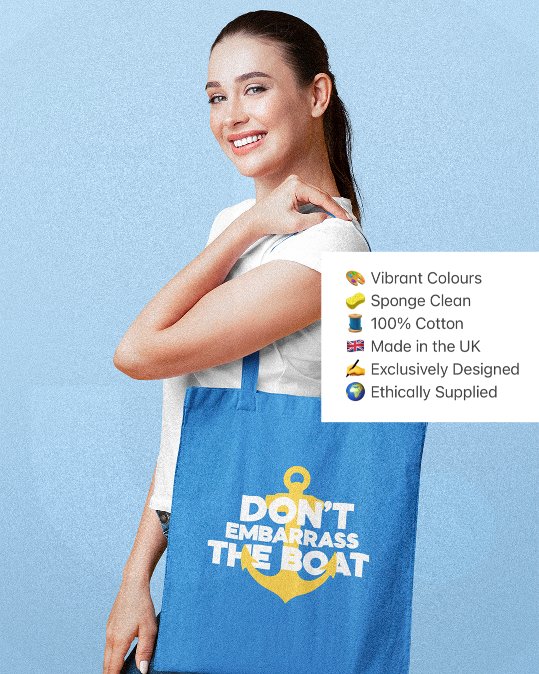 Don't Embarrass The Boat Tote Bag - Captain Below Deck Inspired Tote Bag - Don't Embarrass The Boat Below Deck Inspired Tote Bag