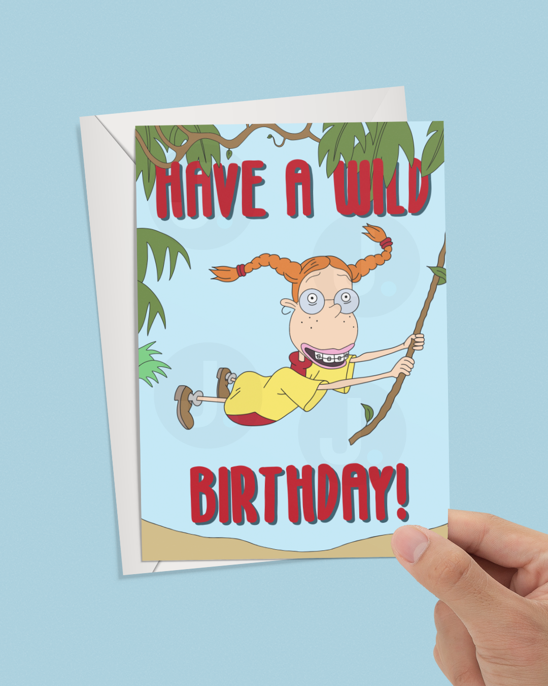 The Wild Thornberrys Inspired Birthday Card - “Have A Wild Birthday!” 1990s Cartoon The Wild Thornberrys Inspired Birthday Card