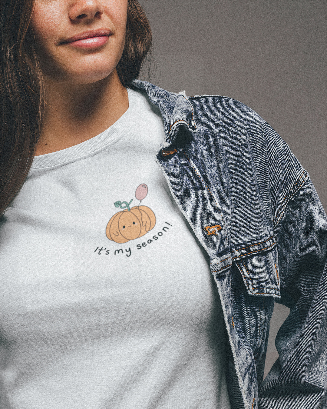 It's My Season Cute Pumpkin Kawaii Halloween T-Shirt - Kawaii Pumpkin Spooky Season T-Shirt - It's My Season Cute Pumpkin Halloween T-Shirt