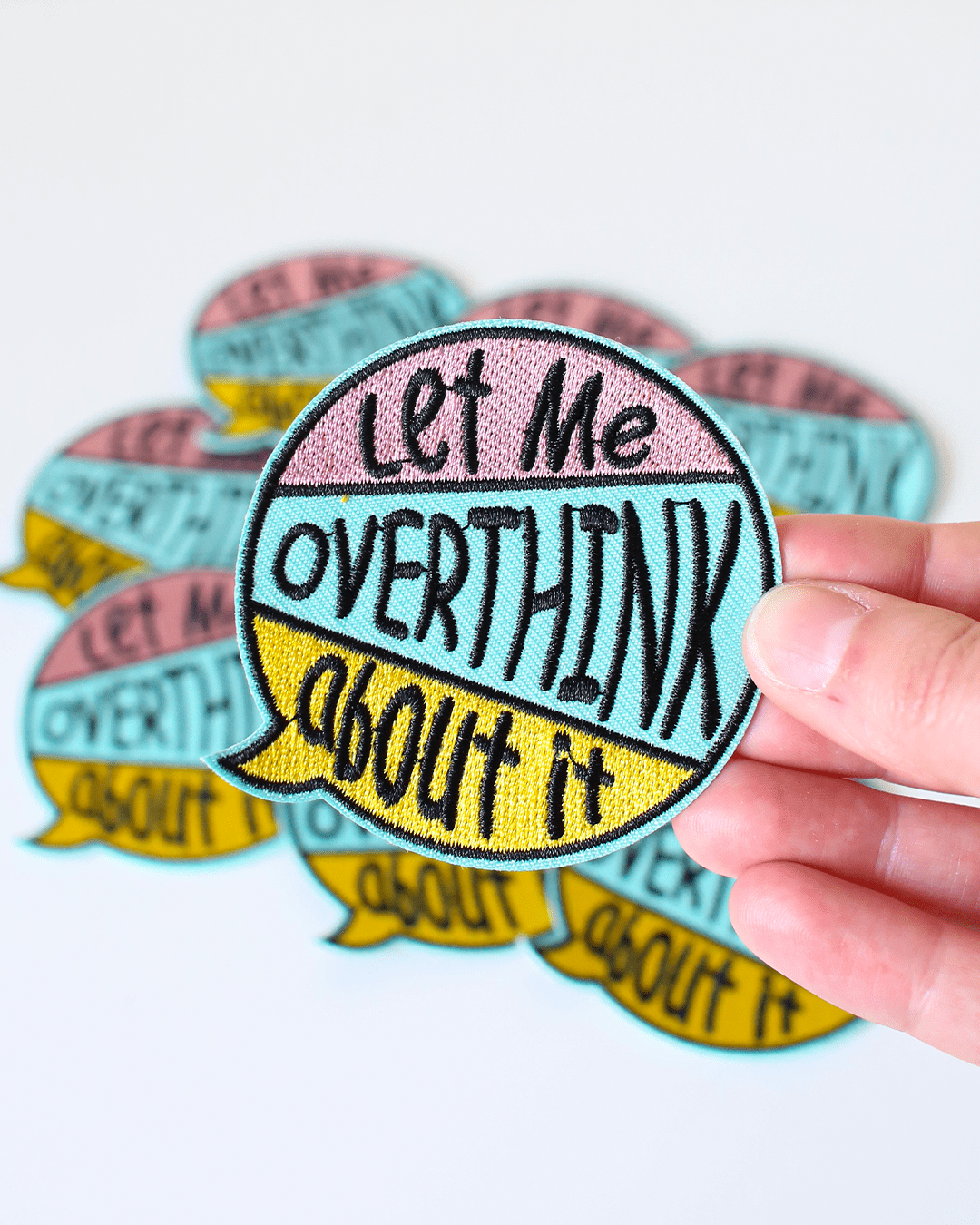 Let Me Overthink This Clothes Patch - Embroidered Iron On Clothes Patch - Let Me Overthink This Patch