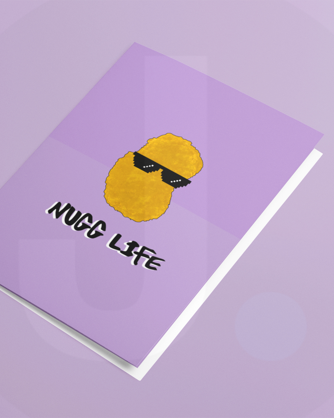 Nugg Life Card - Funny Chicken Nuggets Greetings Card Nuggs Birthday Card - Funny Chicken Nuggets Card Nugg Life Card