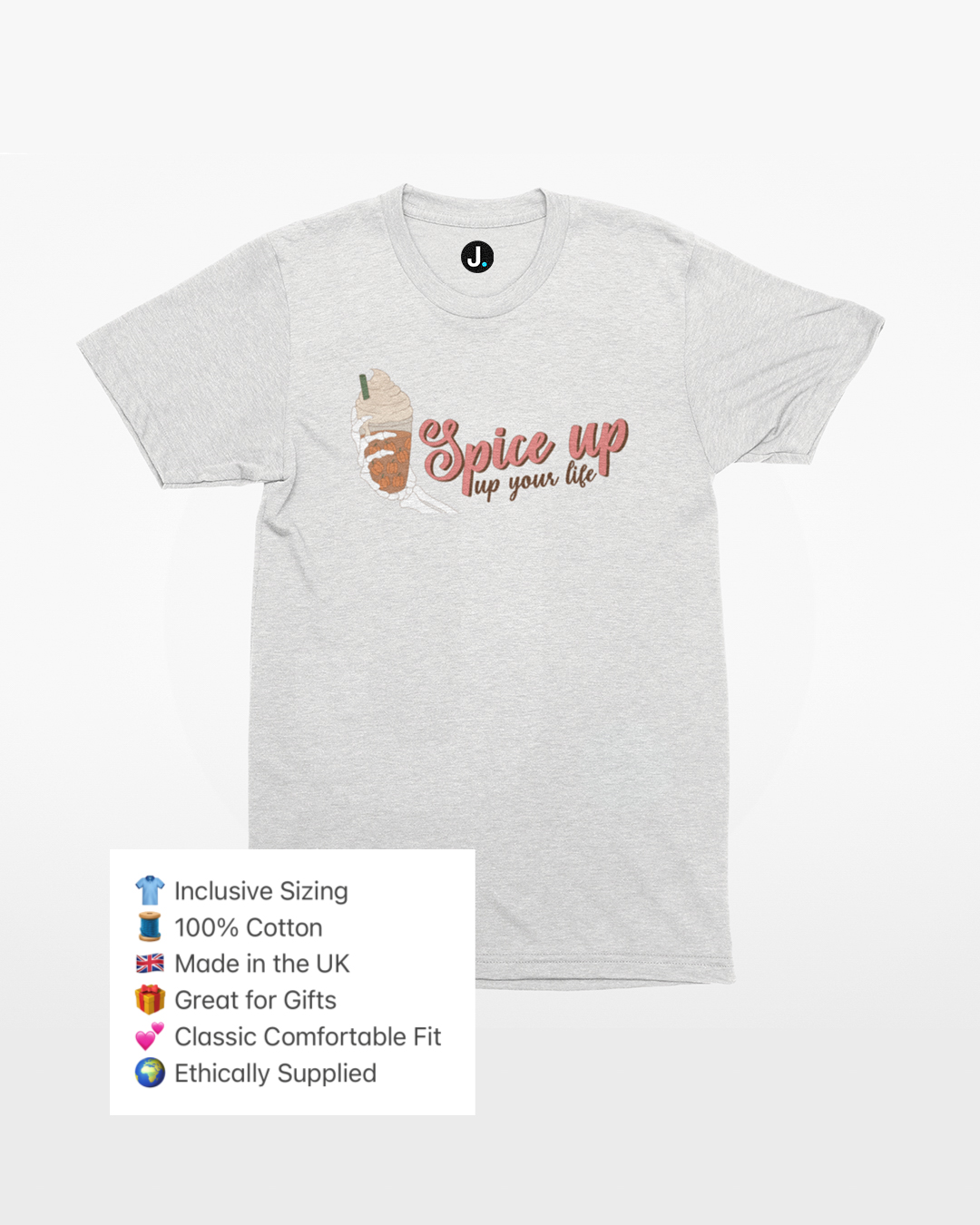 Spice Up Your Life Pumpkin Spiced Latte T-Shirt - Spice Up Your Life T-Shirt - Spooky Season Skeleton's Hand Pumpkin Spiced Latte T-Shirt - Halloween Pumpkin Spiced Latte T-Shirt