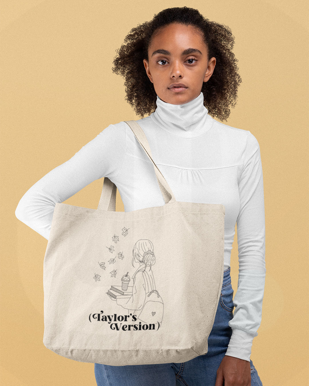 Taylor's Version Tote Bag - Autumnal Girl Taylor Swift Inspired Tote Bag - Swifties Inspired Eras Tour Shopper Tote Bag - Taylor's Version Autumnal Girl Taylor Swift Inspired Tote Bag