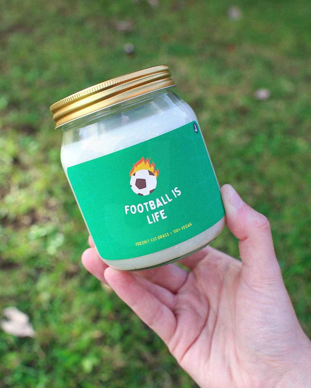 Football Is Life Candle (Freshly Cut Grass) - Ted Lasso Inspired Candle - Ted Lasso Candle