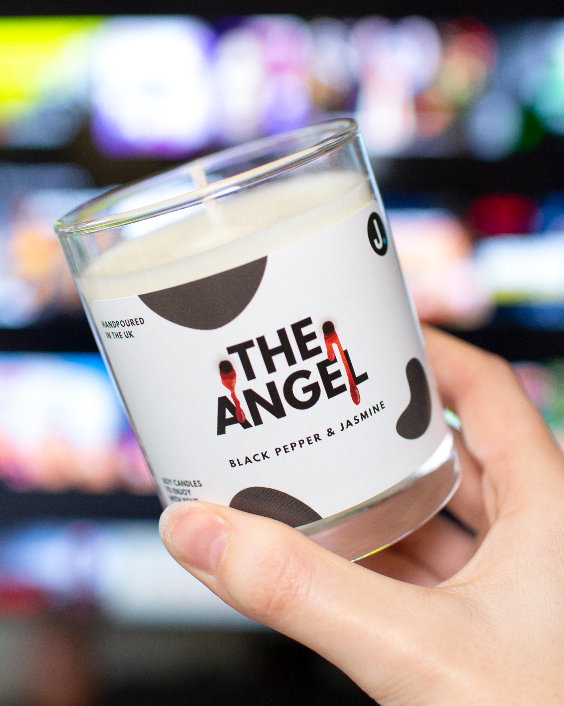 The Angel Candle (Black Pepper and Jasmine ) Buffy The Vampire Slayer Angel Inspired Candle - Buffy Angel Inspired Candle