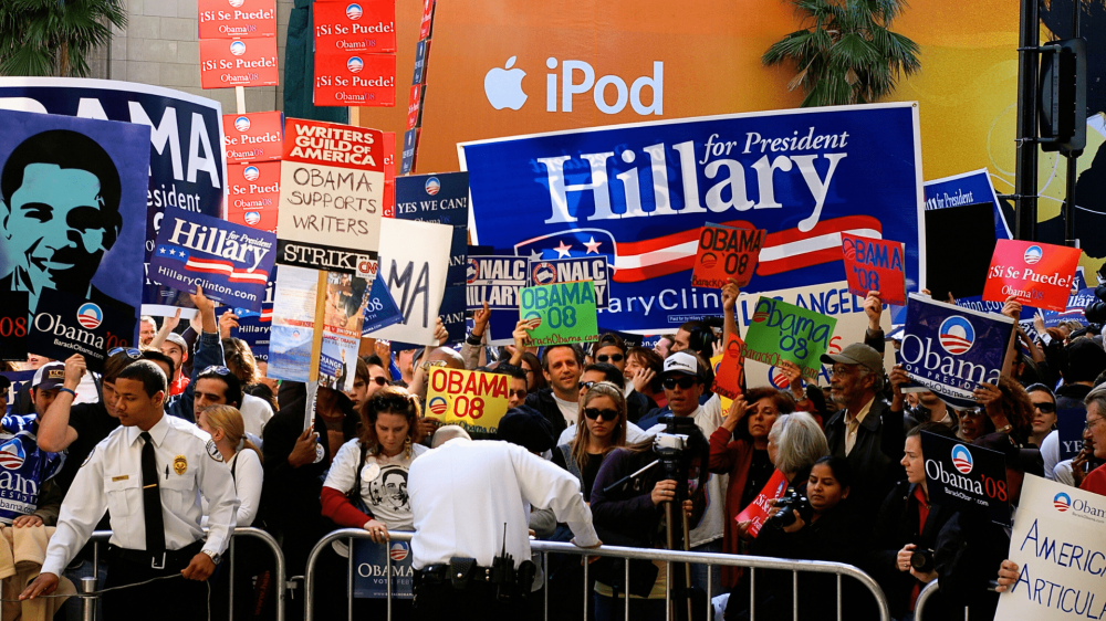 2007 Obama Clinton WGA Strikes