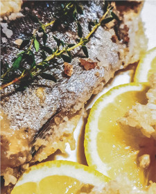 Lemon and Garlic Sea Bass Traybake Recipe - Sea Bass Traybake Recipe