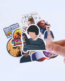 6 Assorted Stranger Things Inspired Stickers - Mystery Sticker Pack - Stranger Things Inspired Stickers