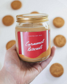Caramelised Biscuit Candle - Speculoos Scented Candle - Caramel Biscoff Inspired Candle -  Biscoff Inspired Candle