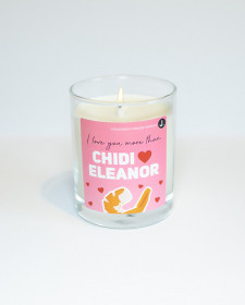 I Love You More Than Chidi Loves Eleanor - Strawberry Frozen Yoghurt Scented Soy Candle - Strawberry Scented Candle