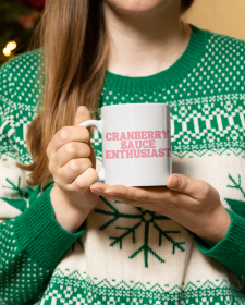 Cranberry Sauce Enthusiast Mug - Christmas Cranberry Sauce Mug - Thanksgiving Cranberry Sauce Mug - Christmas Mug