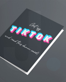 Get Off TikTok And Read This Damn Card - TikTok Card - TikTok Birthday Card - TikTok Birthday Card