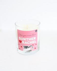 I Love You More Than Gunther Loves Rachel - Toffee and Vanilla Caffè Latte Scented Soy Candle - Coffee Scented Candle