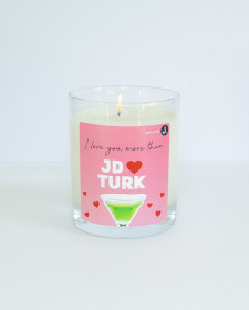 I Love You More Than JD Loves Turk - Appletini Scented Soy Candle - Green Apple Scented Candle