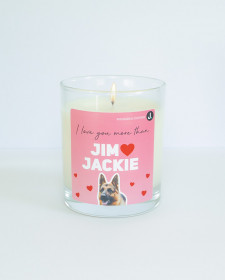 I Love You More Than Jim Loves Jackie - Rhubarb and Custard Scented Soy Candle - Rhubarb and Custards