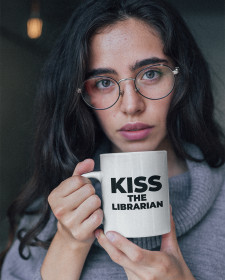 Kiss The Librarian Mug - Buffy The Vampire Slayer Inspired Mug - Rupert Giles Kiss The Librarian Mug - Kiss The Librarian Buffy The Vampire Slayer Inspired Mug