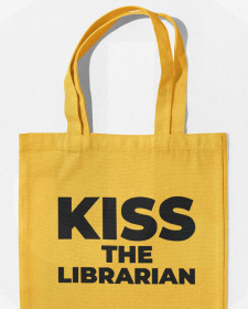Kiss The Librarian Tote Bag - Buffy The Vampire Slayer Inspired Tote Bag - Rupert Giles Kiss The Librarian Tote Bag - Kiss The Librarian Buffy The Vampire Slayer Inspired Tote Bag