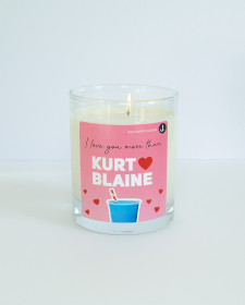 I Love You More Than Kurt Loves Blaine - Blue Raspberry Slushie Scented Soy Candle - Raspberry Scented Soy Candle