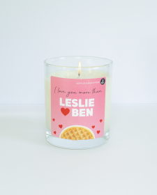 Leslie & Ben (Waffles & Maple Syrup) Parks and Recreation Inspired Candle - Parks and Recreation Inspired Candle
