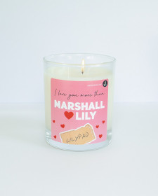 I Love You More Than Marshall Loves Lily - Marshmallow Scented Soy Candle - Marshmallow Scented Candle