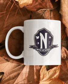 Nevermore Academy Mug - Wednesday Inspired Mug - The Addam's Family Wednesday Addams Nevermore Academy Inspired Mug - Wednesday Addam's Mug