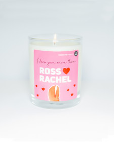 I Love You More Than Ross Loves Rachel - Coconut And Caramel Scented Soy Candle - Coconut Scented Candle