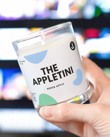 The Appletini Candle - Green Apple Scented Soy Candle - Apple Scented Candles - Apple Scented Candles