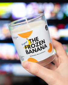 The Frozen Banana Candle - Banana Milkshake Scented Soy Candle - Banana Scented Candles - Banana Scented Candles