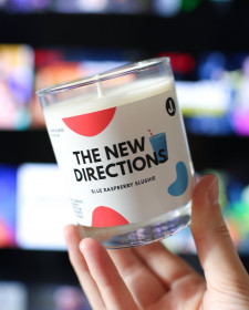 The New Directions Candle - Blue Raspberry Slushie Scented Soy Candle - Raspberry Scented Candle - Raspberry Scented Candle