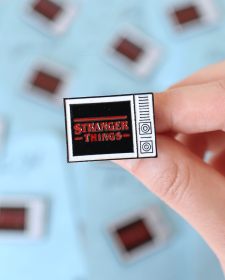 Upside Down Pin Badge - Stranger Things Inspired Pin Badge - Stranger Things Inspired Pin Badge