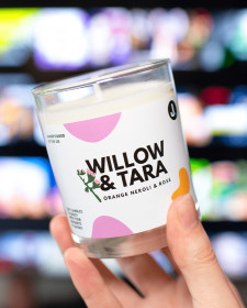 The Willow and Tara Candle - Orange Neroli and Rose Scented Soy Candle - Rose Scented Candles - Rose Scented Candles